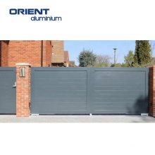 China Supplier Automatic Driveway Gate Aluminium Gates With Motor